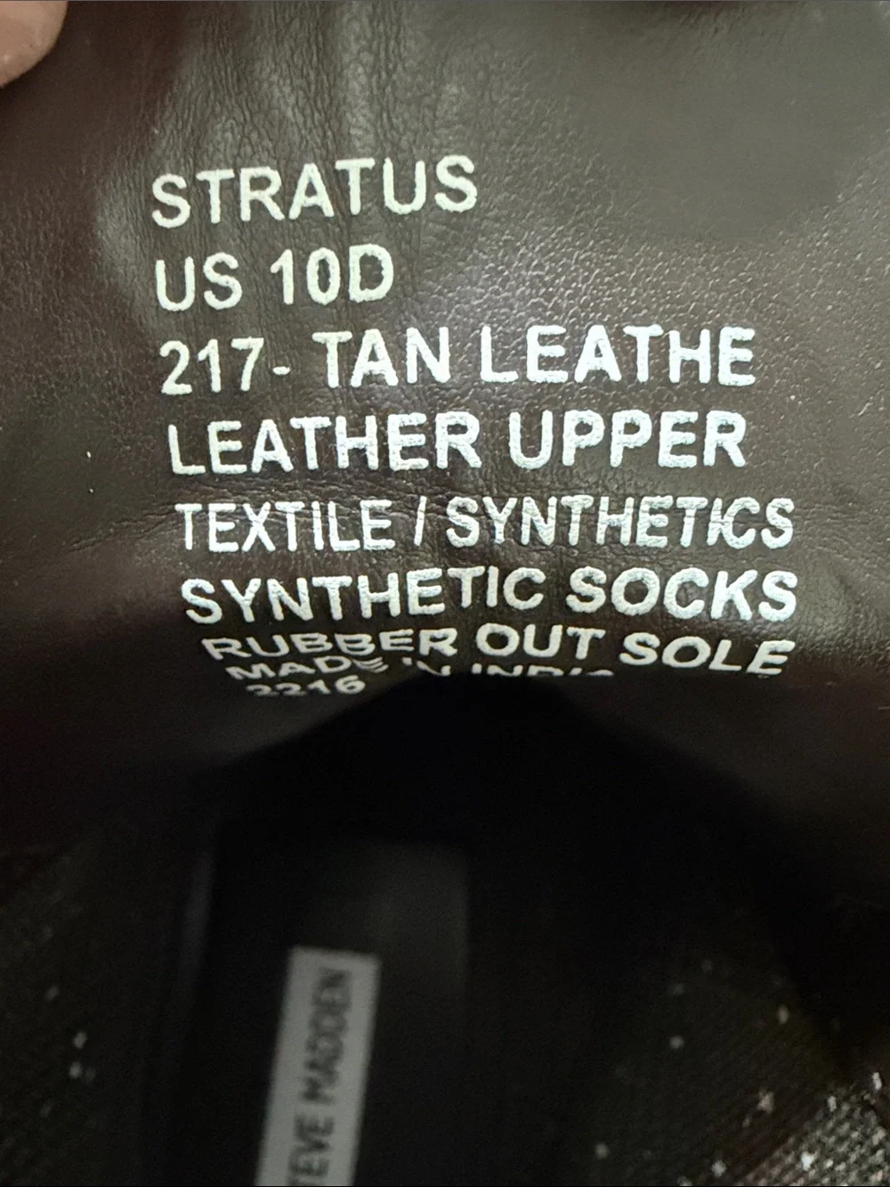 Steve Madden premium leather